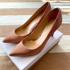 Jessica Simpson Rose Gold Levin pumps